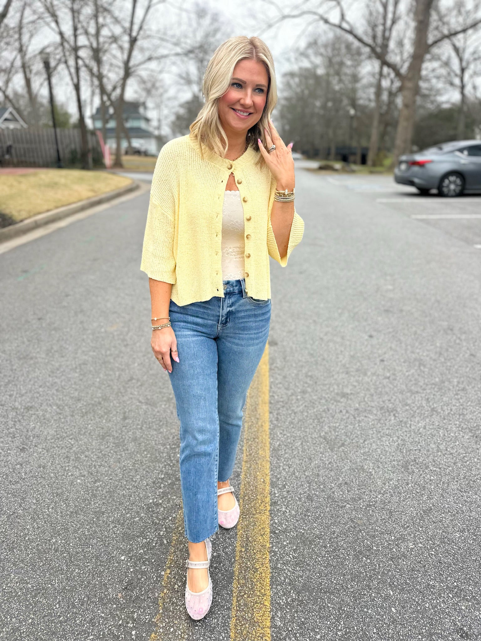 Heard the Call Boxy Short Sleeve Knit Cardigan