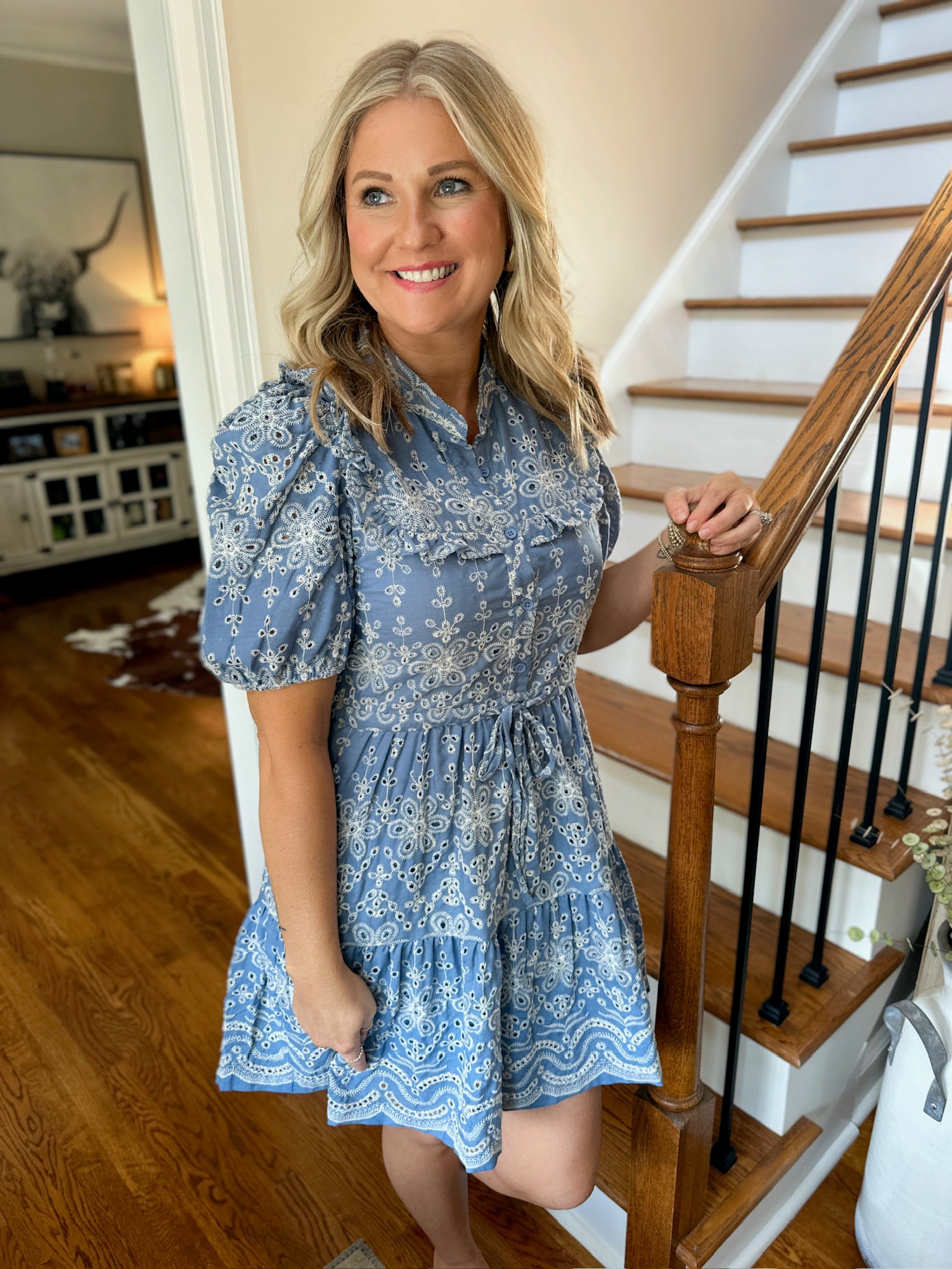 Keep on Loving You Eyelet Dress