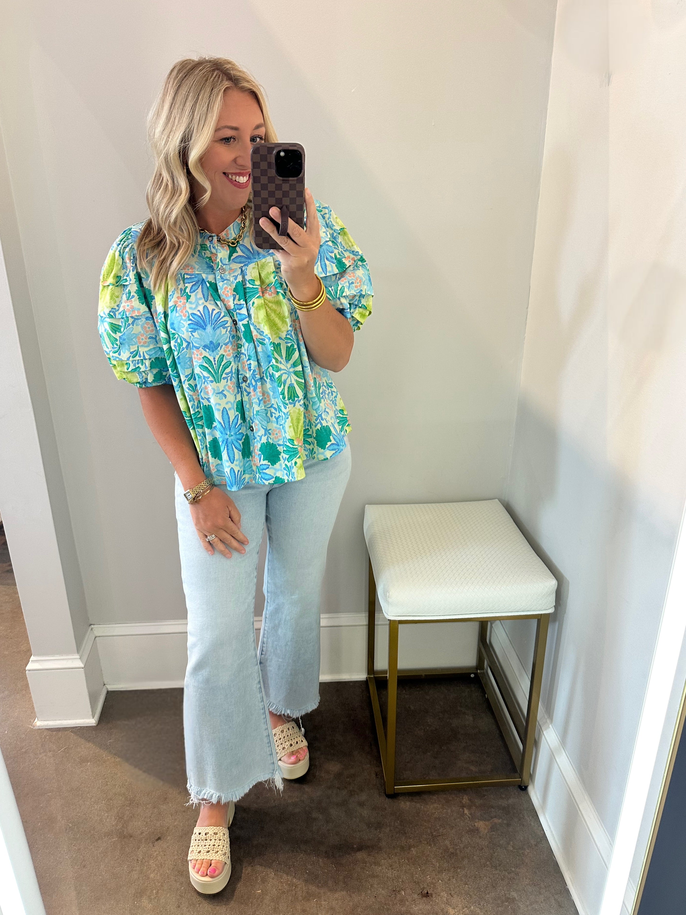 Sunshine in Paradise Floral Top