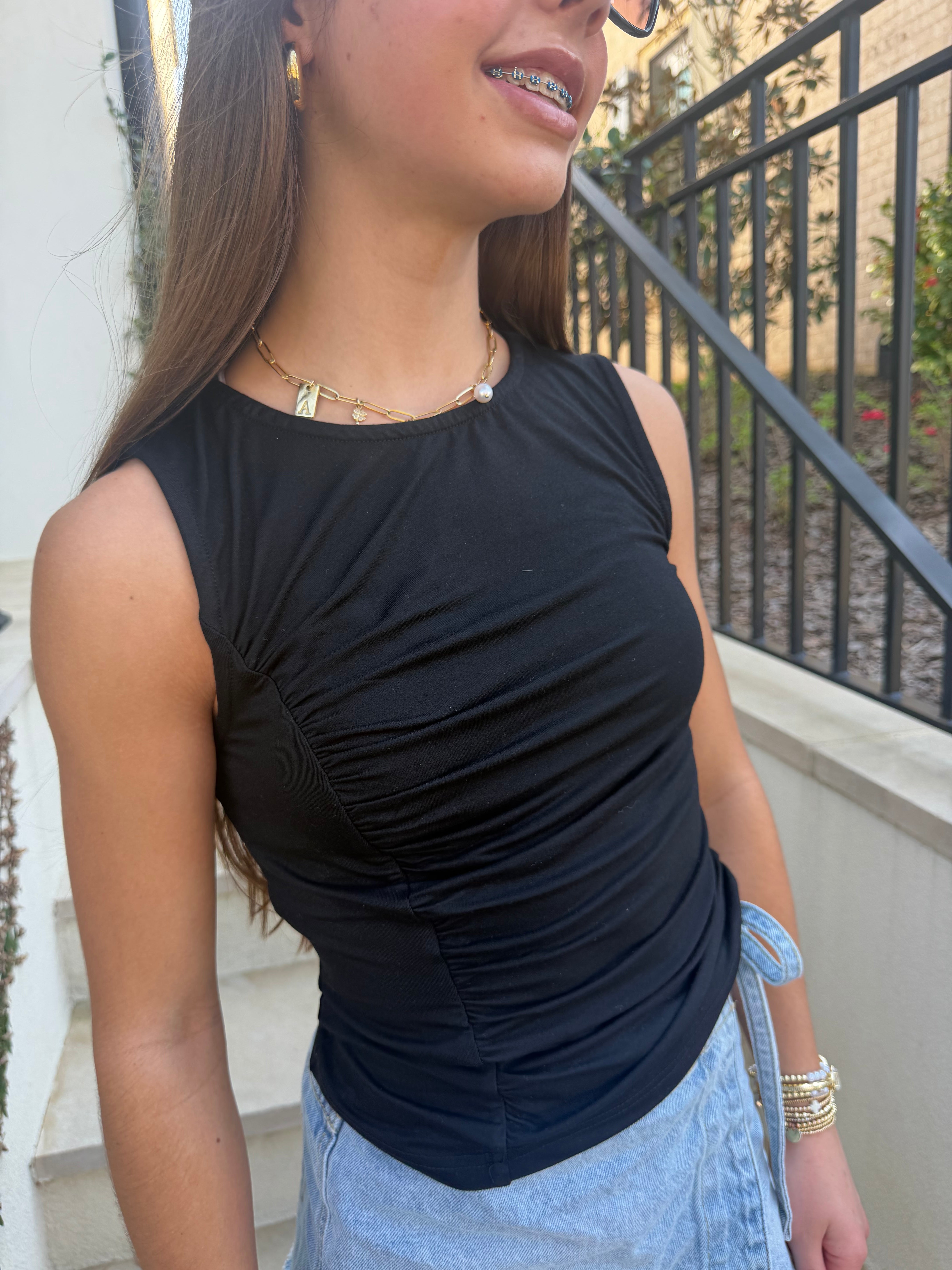 Those Night Cinched Tank Top