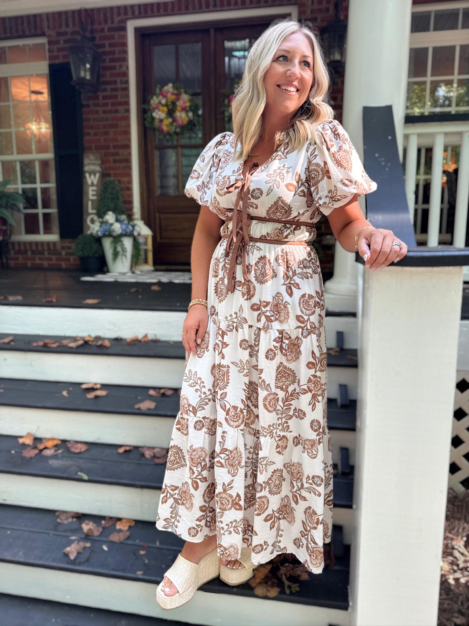 Show No Emotions Floral Paisley Maxi Dress