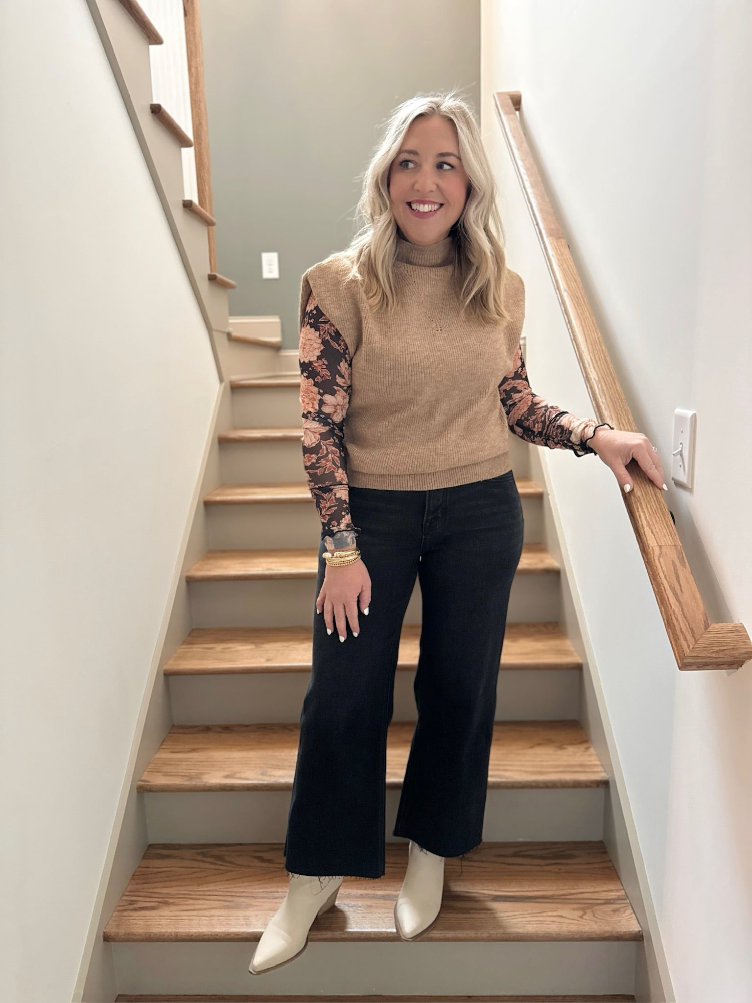 Olivia Soft Knit Sleeveless Sweater in Mocha