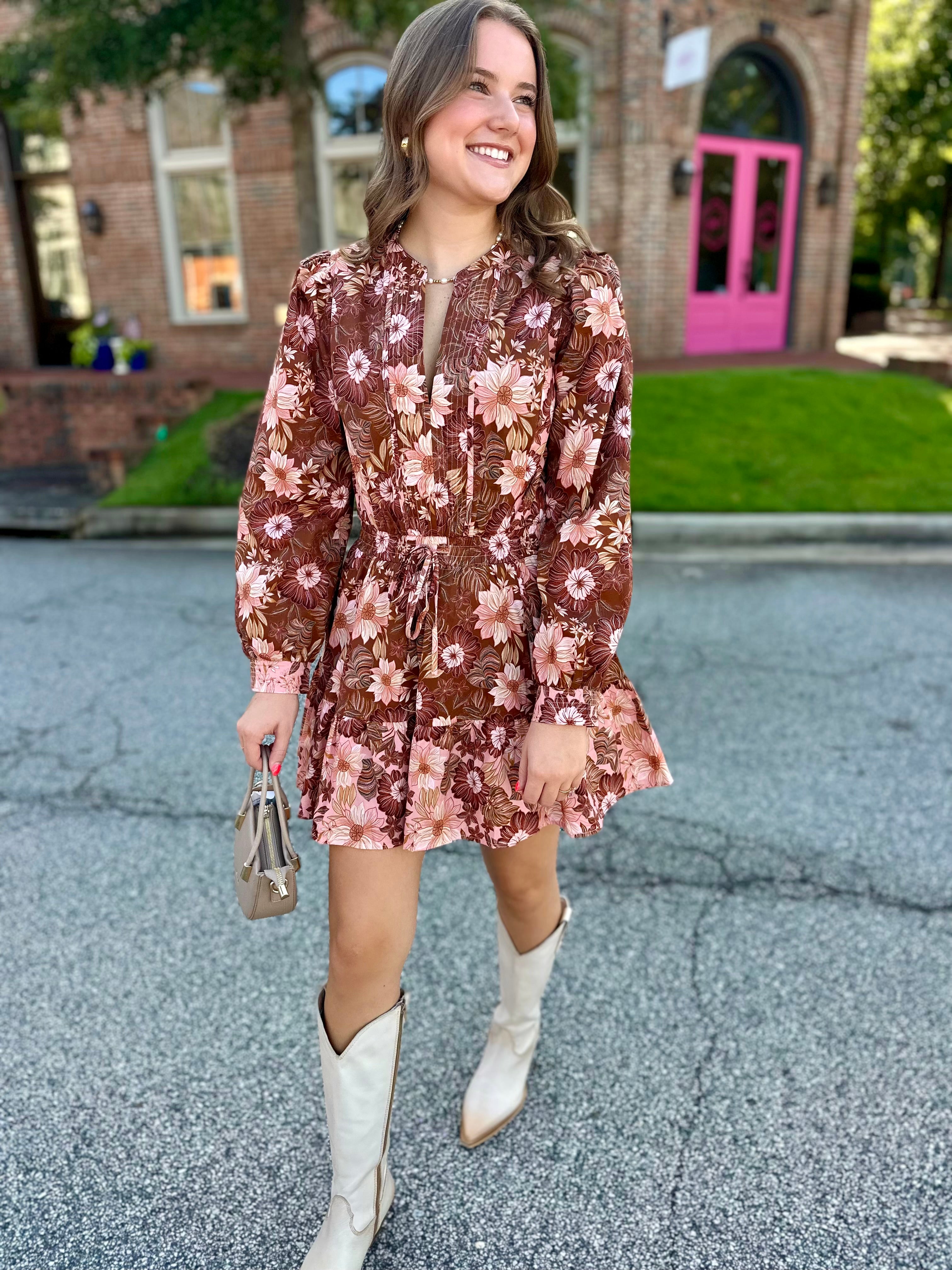 Chesnutt Charm Floral Mini Dress