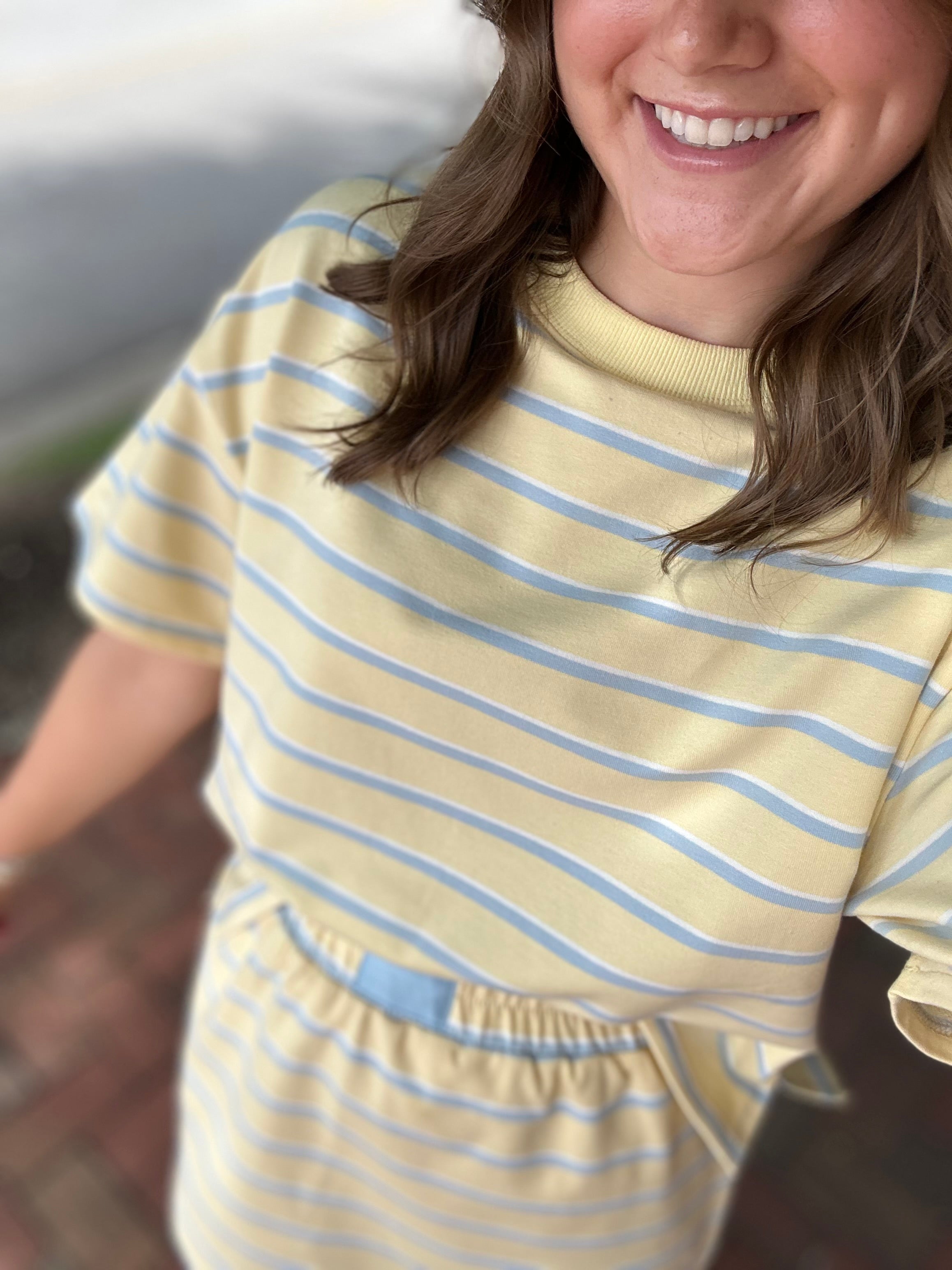 Vacay Lounge Striped Two Piece Set