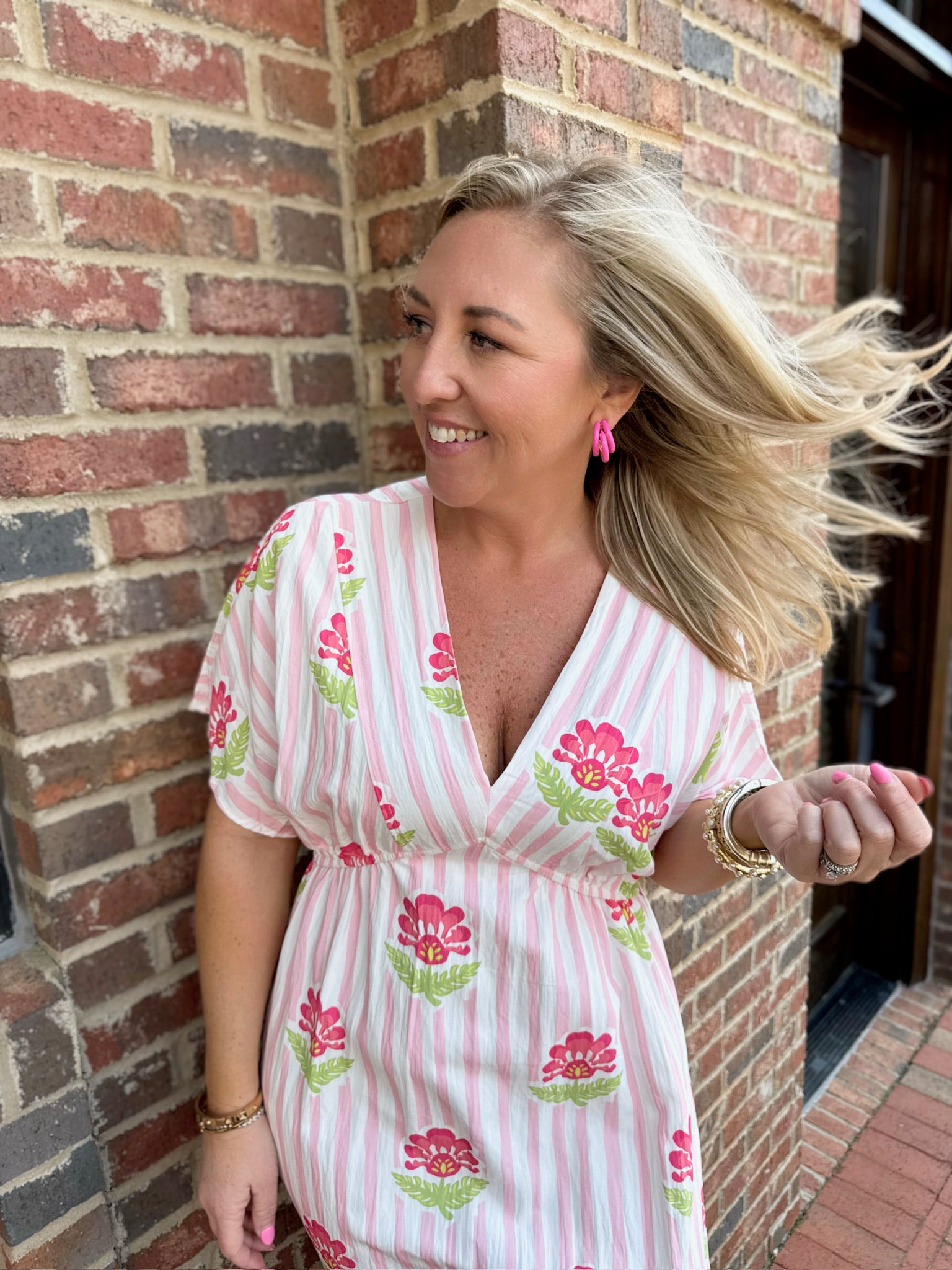 Didn’t Forget Floral Vneck Maxi Dress