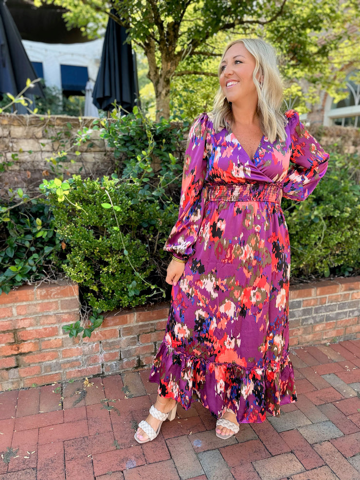 Take a Look Over Here Floral Maxi Dress