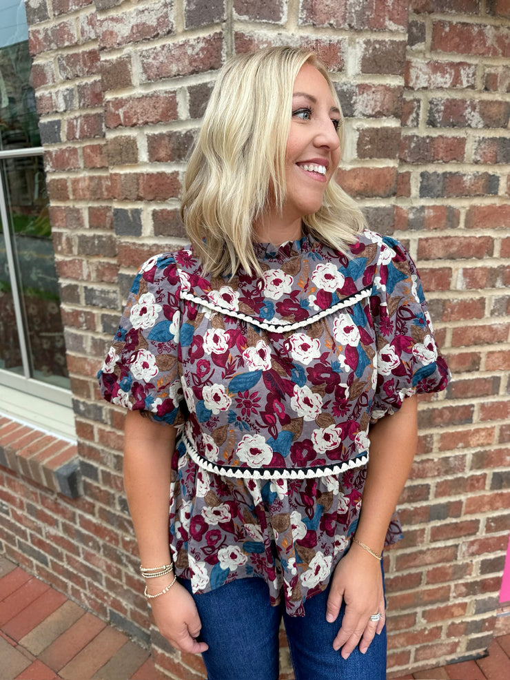 Make a Difference Floral Top