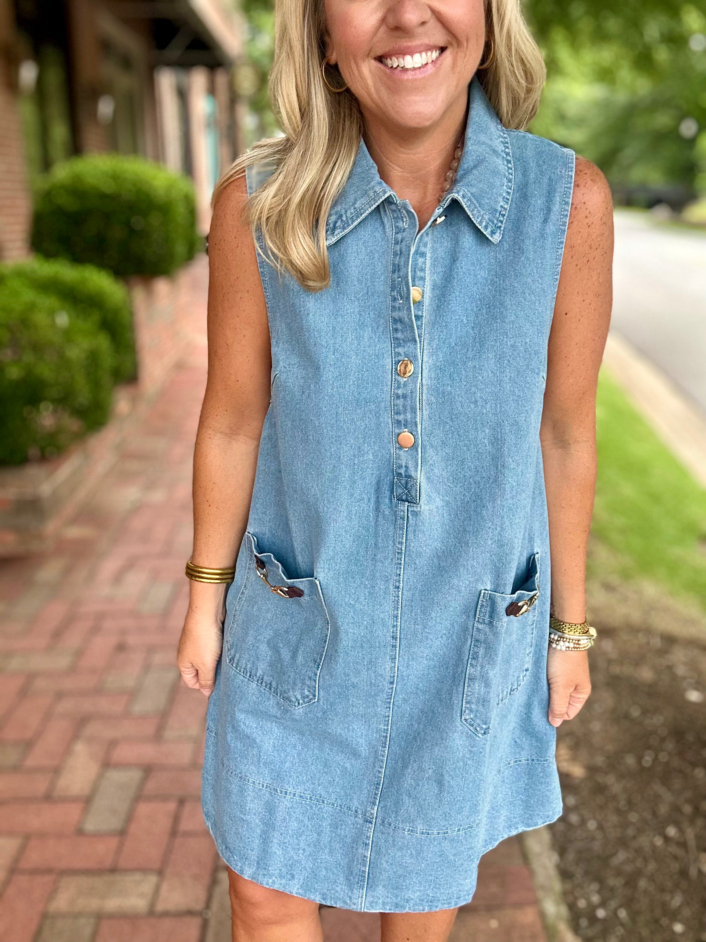 Feeling Closer Denim Dress