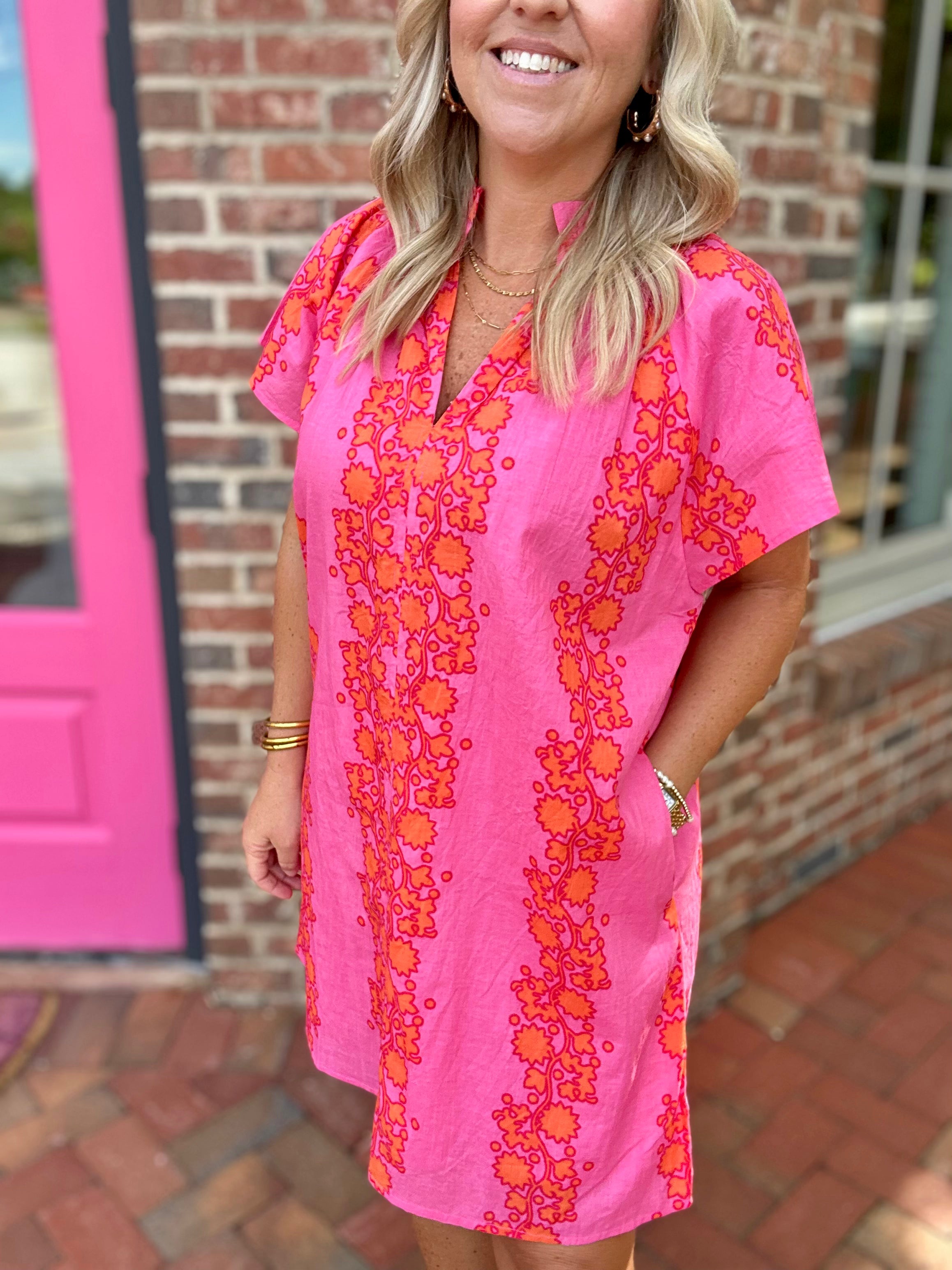 All Went Right Floral Print Dress
