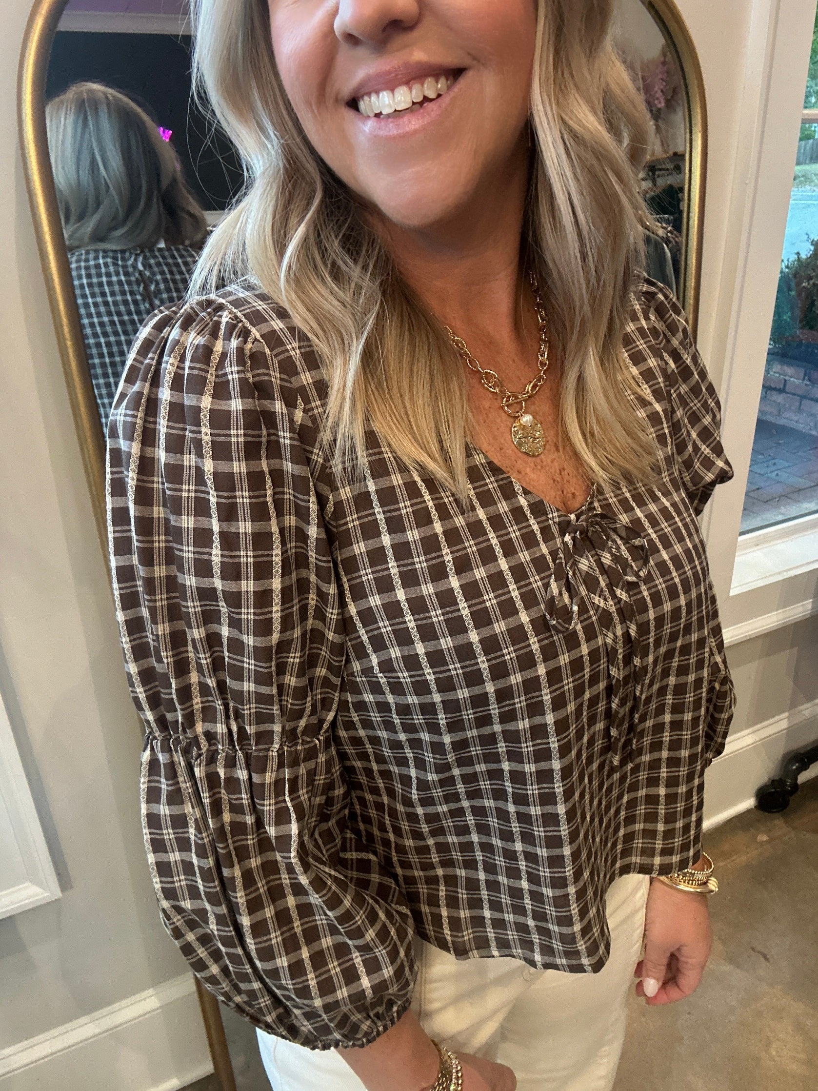 What’s Been On Your Mind Plaid Top