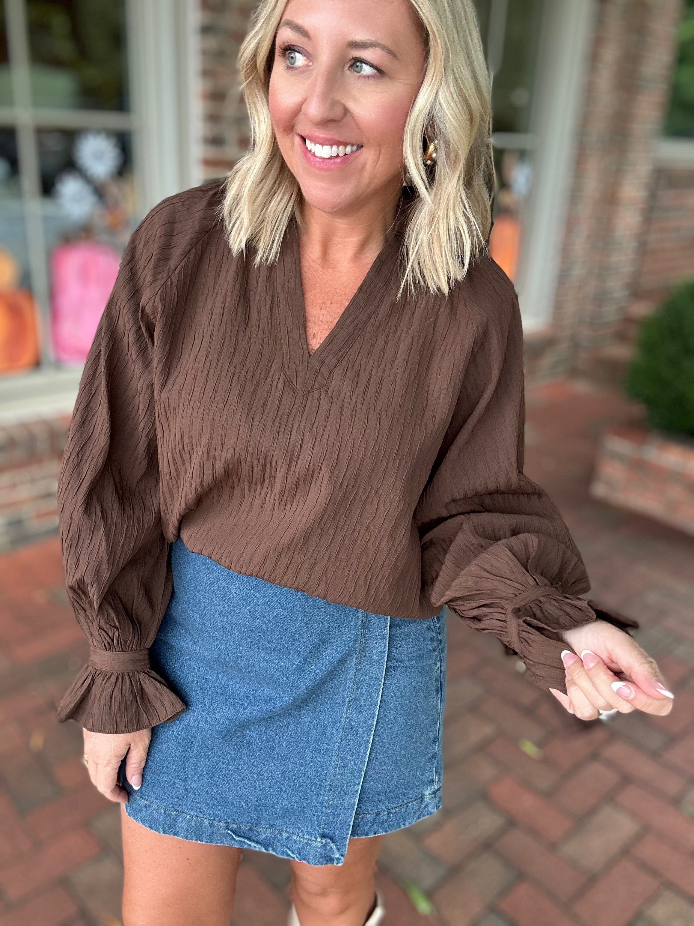 Hold Onto Me Long Sleeve Blouse