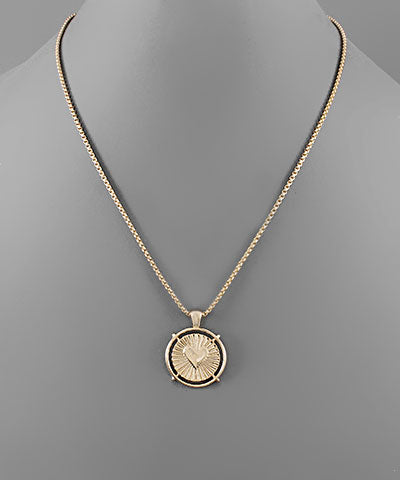 Heart Circle Necklace