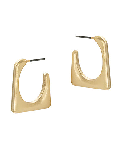 Gold Elegant Hoops