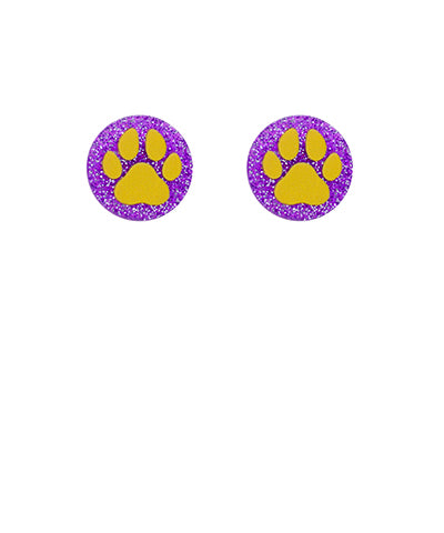 Team Studs- Purple/Gold