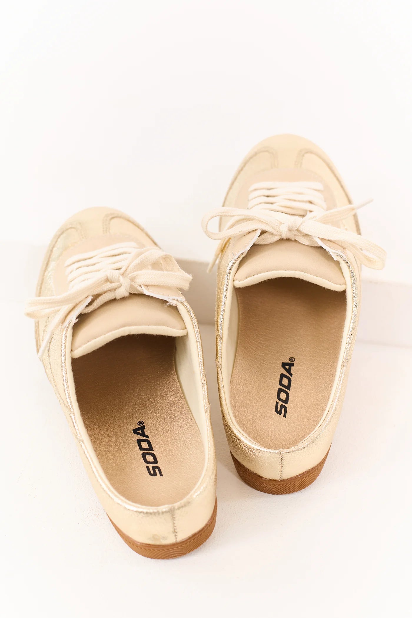 Mackay Gold Slide On Sneakers