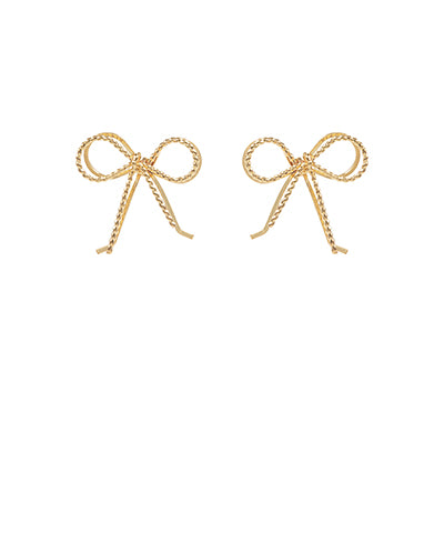 Double Bow Stud Earring