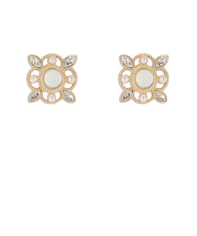 Jeweled Clover Stud