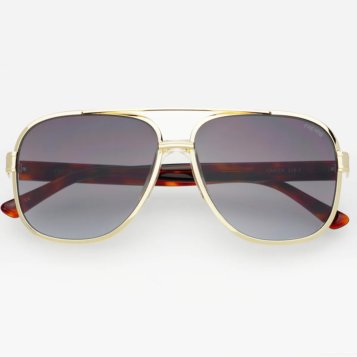 Carter Aviator Unisex Sunglasses- Gray