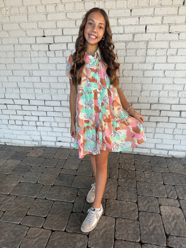 More to Love Floral Girls Dress