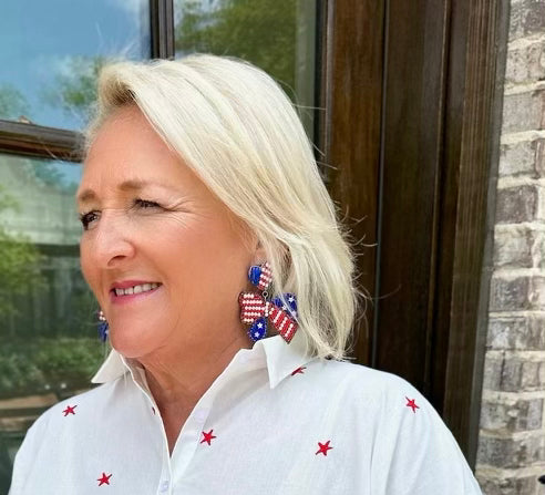 Flag Earrings