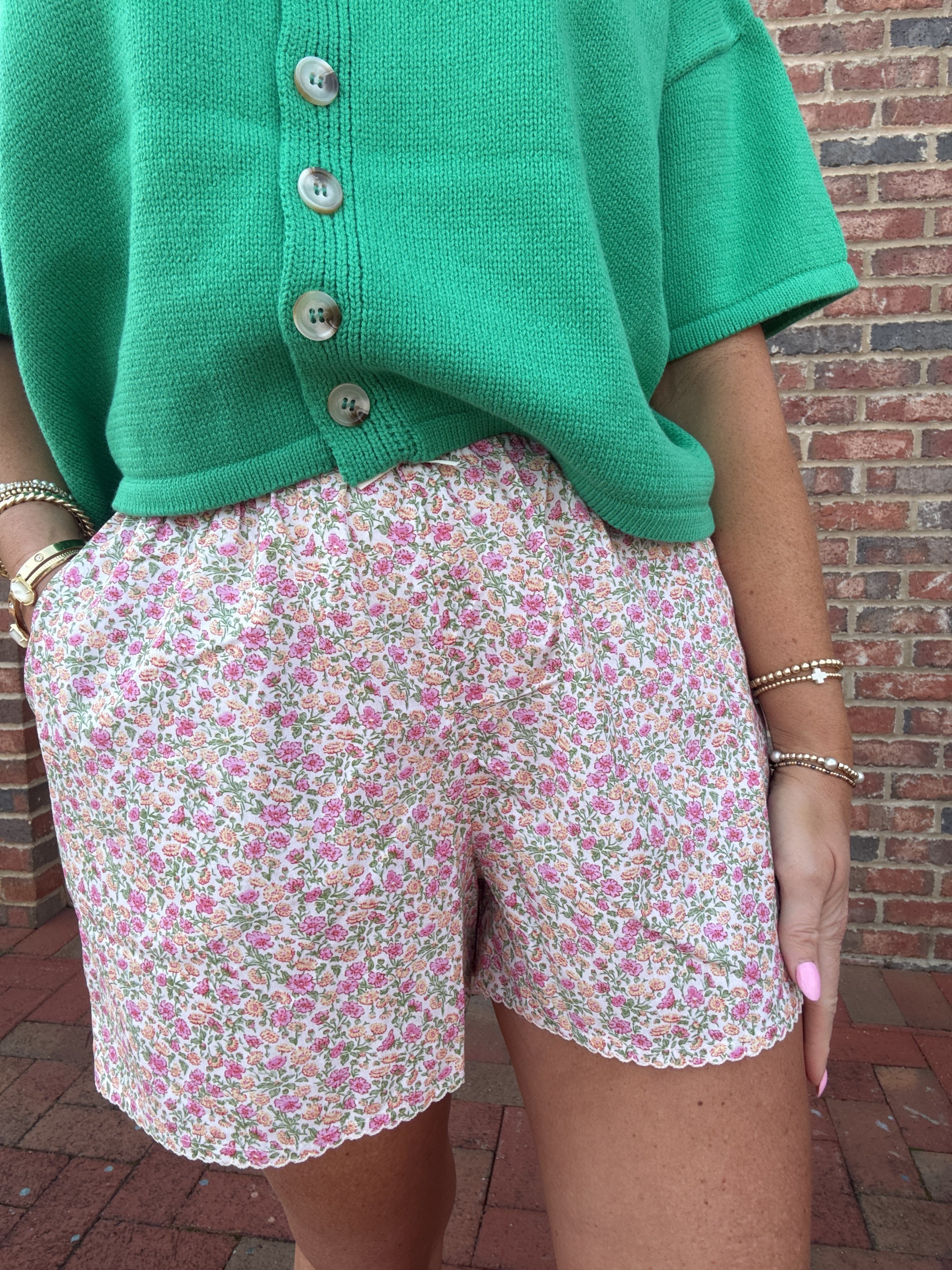 Go So Far Floral Shorts