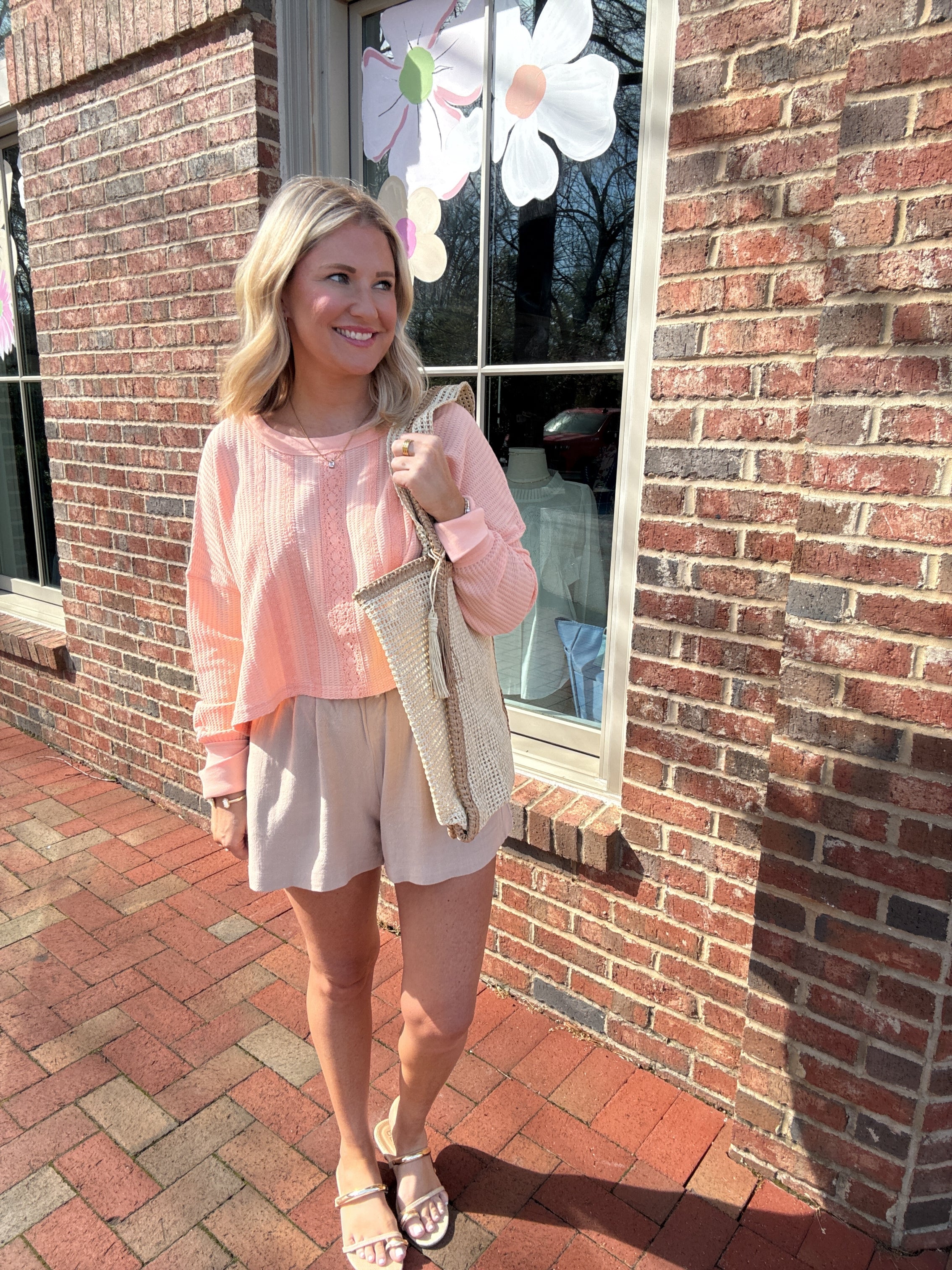 That's On Him Drawstring Linen Shorts