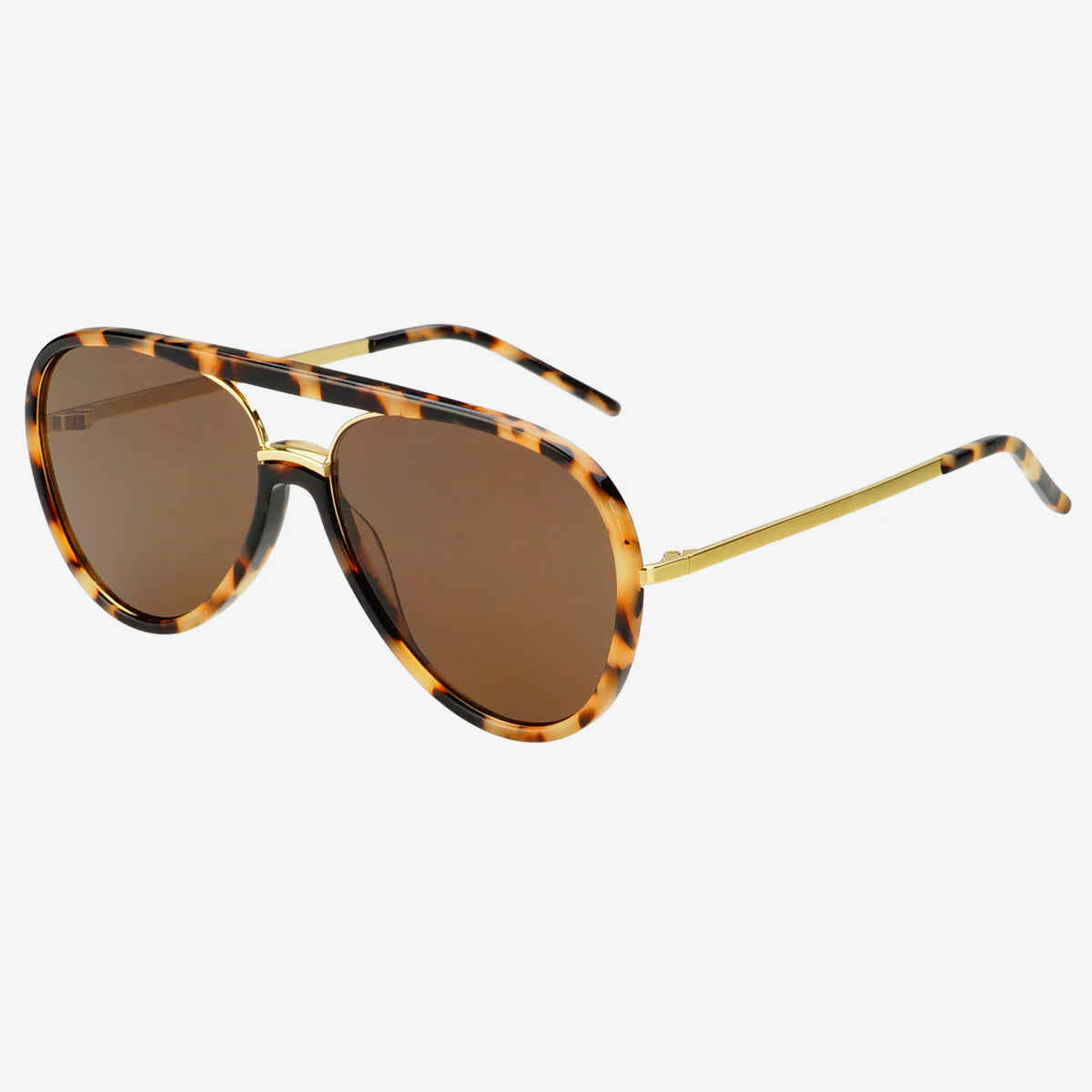 Shay Aviator Sunglasses- Tortoise/Gradient Brown