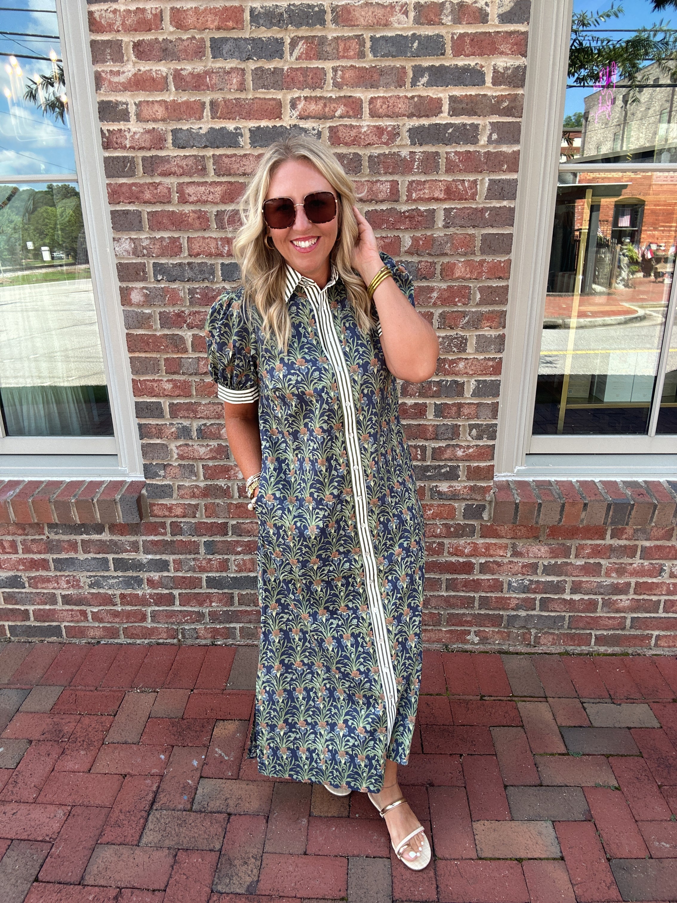 Fall For You Floral Midi Dress