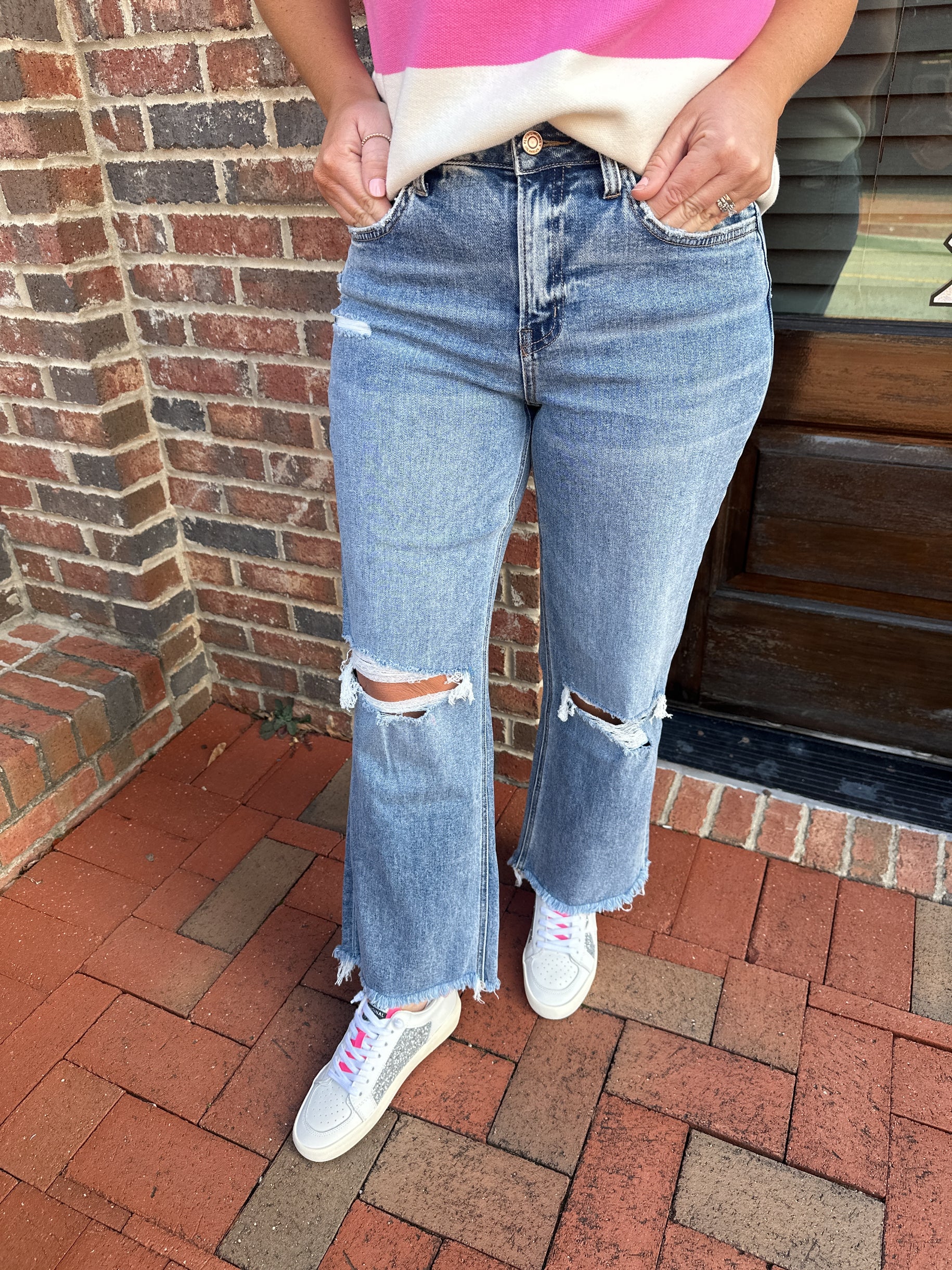 Punctual Bliss High Rise Dad Jeans