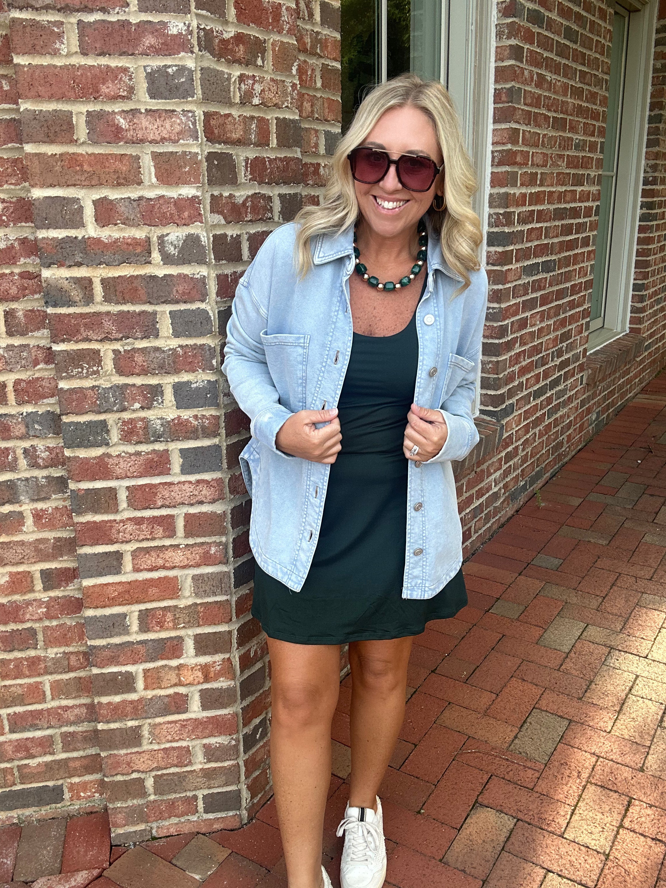 Active Ease Butter Soft Romper/Dress in Green