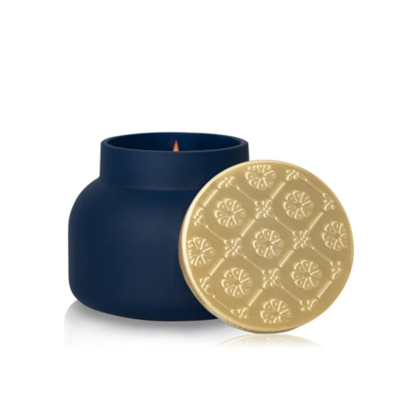 capri BLUE Artisan Volcano Terrazza Velluto Candle 19oz