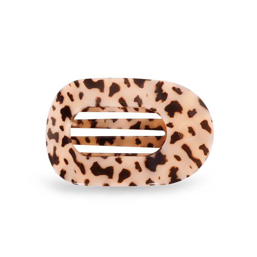 Blonde Tortoise Medium Flat Round Clip