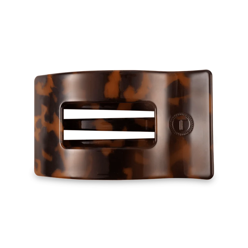 Tortoise Teleties Medium Flat Rectangle Clip