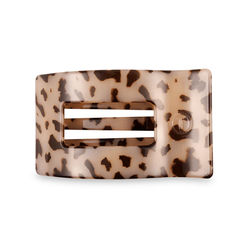 Blonde Tortoise Teleties Medium Flat Rectangle Clip