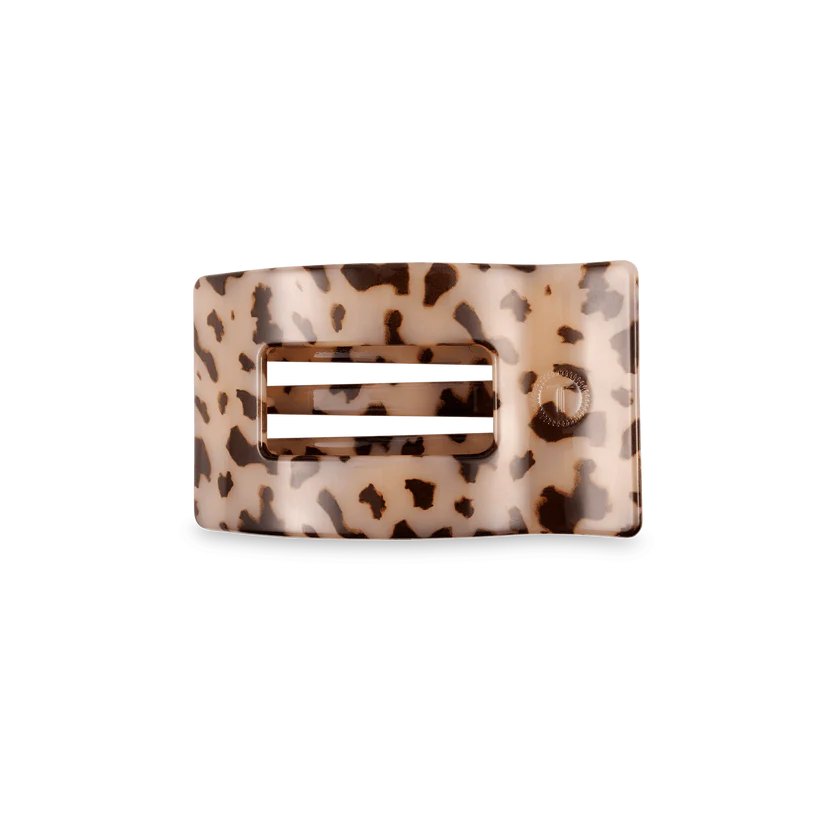 Blonde Tortoise Teleties Small Flat Rectangle Clip