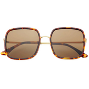 Cosmo Womens Square Sunglasses- Dark Tortoise