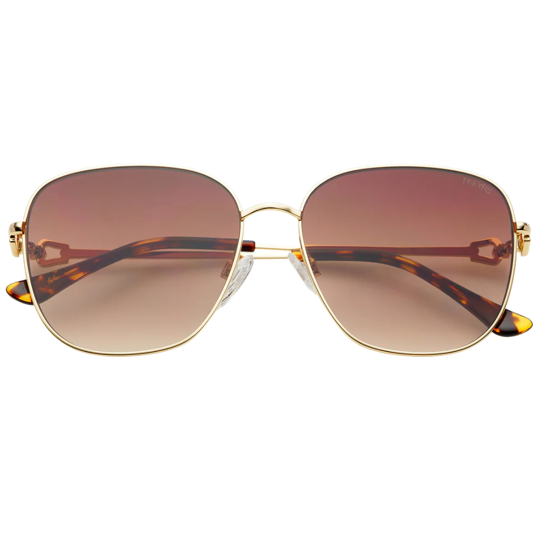 Lea Sunglasses- Gold/Brown