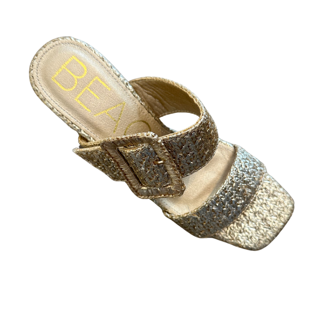 Lucy Gold Heeled Sandal