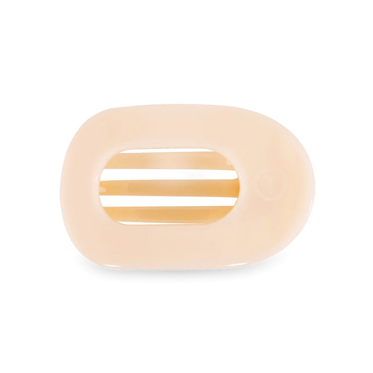 Almond Medium Flat Round Clip