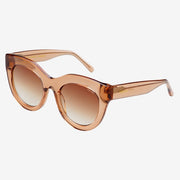 Charlotte Acetate Womens Cat Eye Sunglasses- Brown