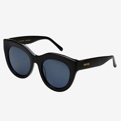 Charlotte Acetate Womens Cat Eye Sunglasses- Black
