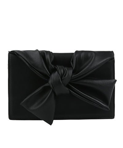 Different Class Knotted Bow Clutch
