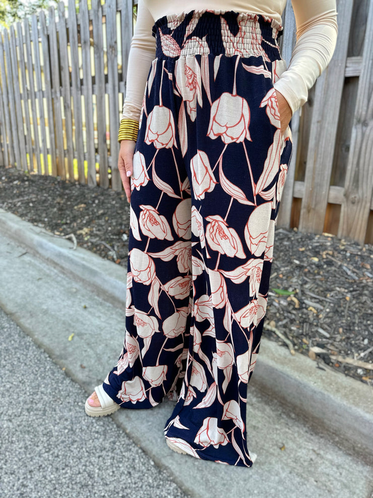 Think About It Floral Pants