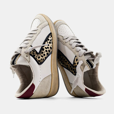 Salma Sneakers- Gold Black Hair