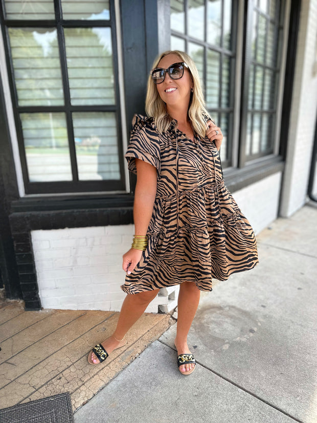 I'm In Love Zebra Dress
