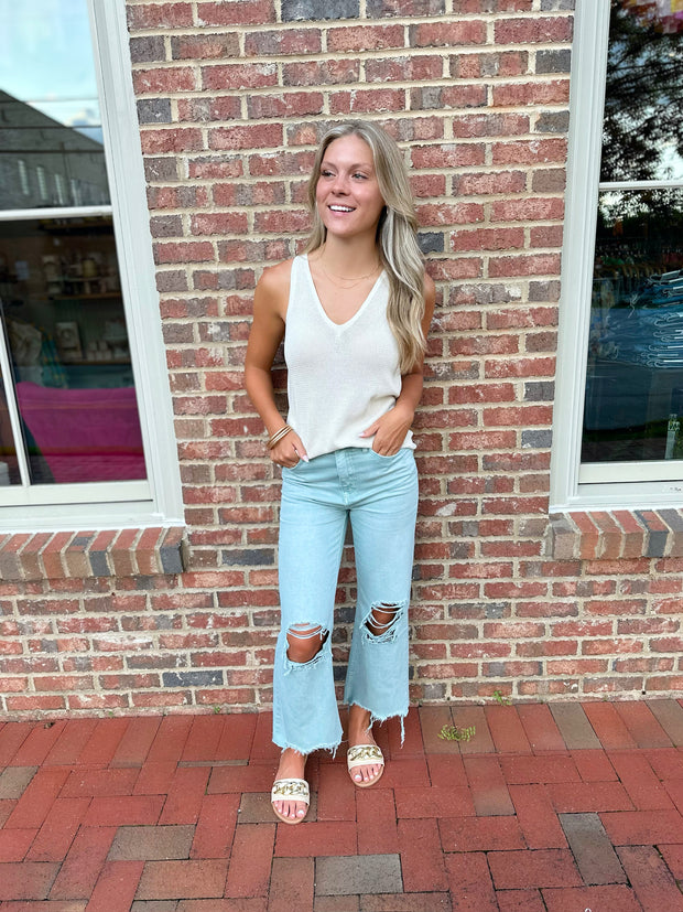 Retro Revive Crop Flare Jeans
