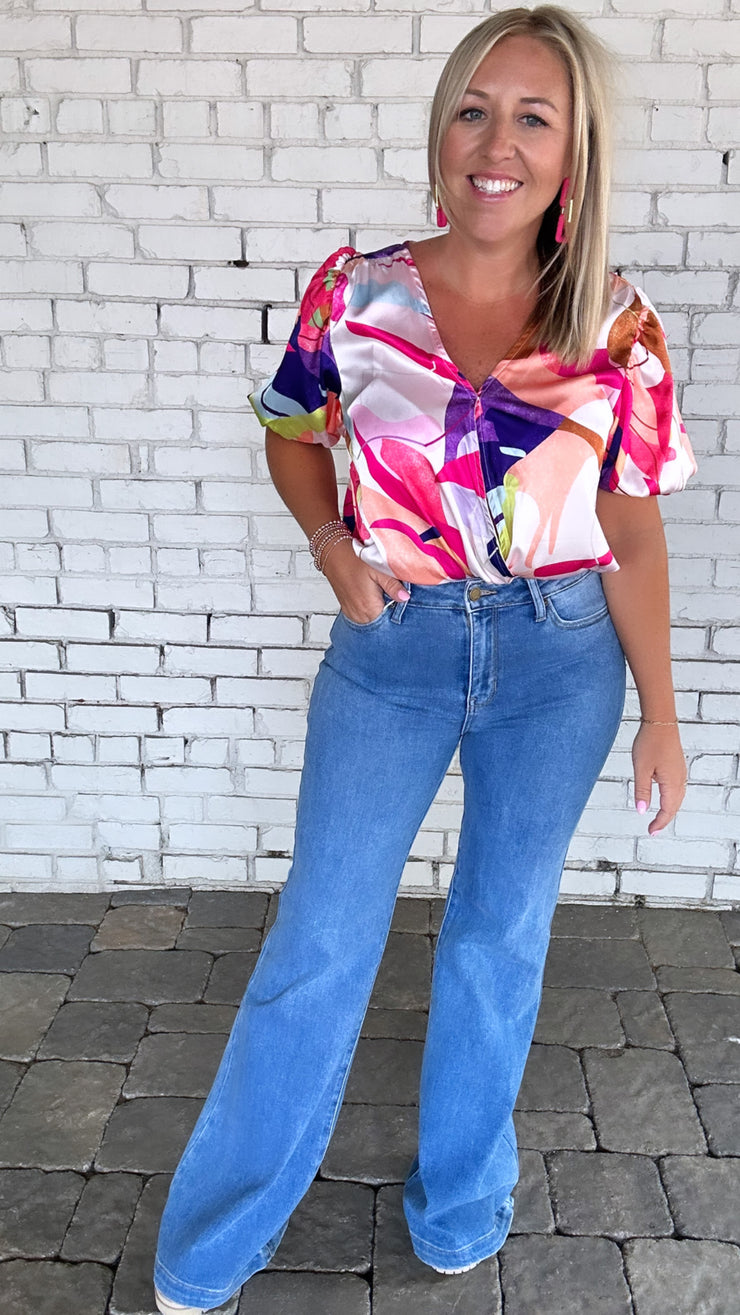 Makes Me Feel Alive Abstract Bodysuit