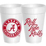 Alabama - Logo Roll Tide Roll - Set of 10 Styrofoam