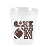 Game On Football Frosted Cups Set of 10