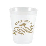 Never Lost a Tailgate Frosted Cups Set of 10